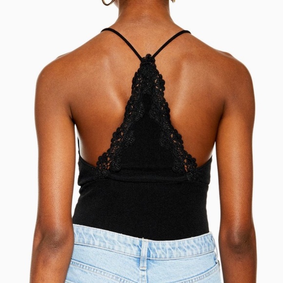 TopShop Lace Trim Strappy Bodysuit 8 - Picture 7 of 7
